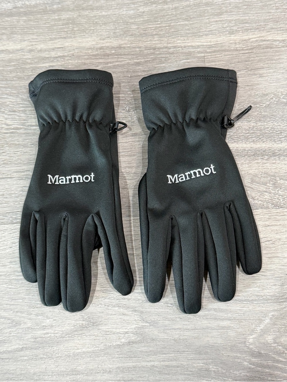 Marmot Black Connect Stretch Fleece Gloves Tech Touch XL